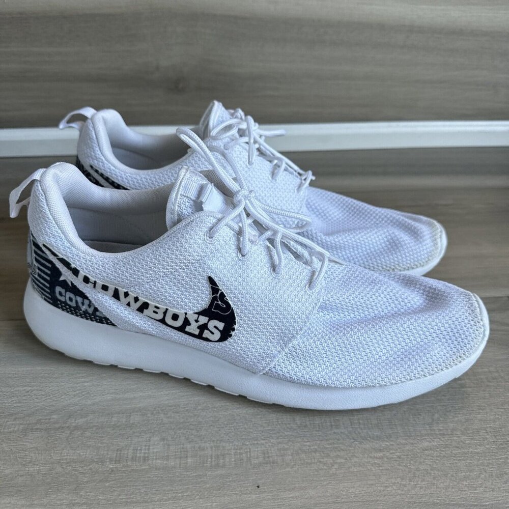 Nike Roshe Dallas Cowboys NFL‎ Shoes Sneakers Mens Size 13 Navy Blue White